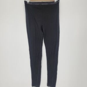 Icebreaker black merino wool layering pants big girl 13-14 years or Xsmall women